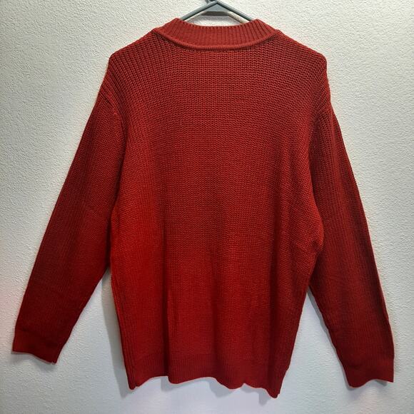 VTG CW Classics Women's Red Long Sleeve Full Zip Sweater Jacket l Size: XL - Picture 5 of 11
